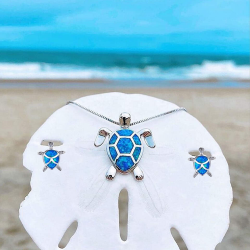 OpalWave™ | Sea Turtle Jewelry Set