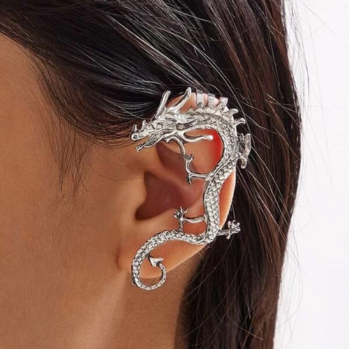 Charm™ | Silver Dragon Earrings